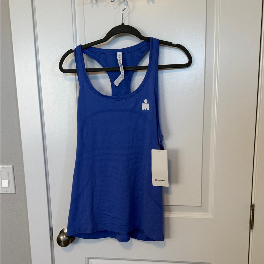 Blue Athletic Tank Top lululemon size 12 ironman addition NWT